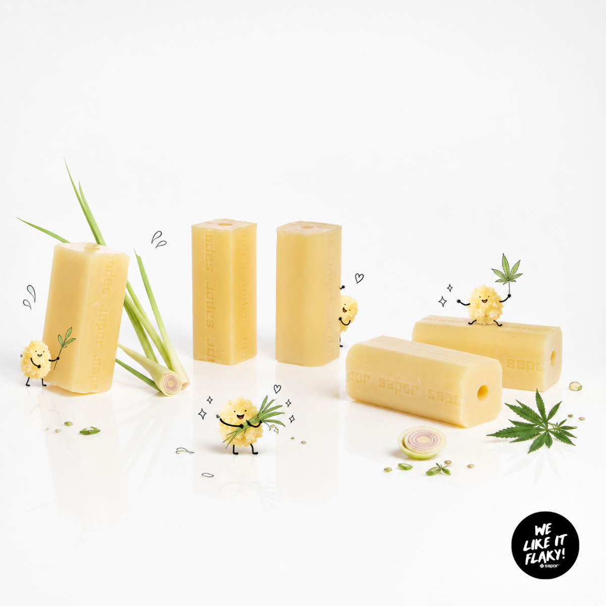 SAPOR Trockenseife - Lemongrass Hanf Zitronengras